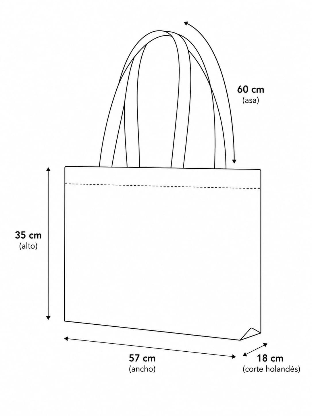 Bolsa de gabardina resistente